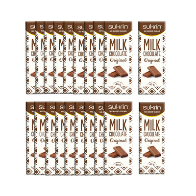 Sockerfri Mjölkchoklad SUKRIN 20-pack