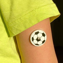 Freestyle Libre klistermärke Diabetic Designed svart fotboll