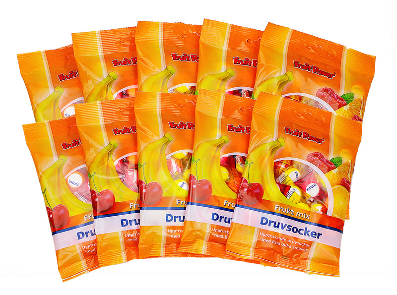 Fruitpower Druvsocker Fruktmix 10-pack