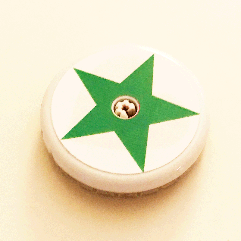 Freestyle Libre klistermärke Diabetic Designed grön stjärna