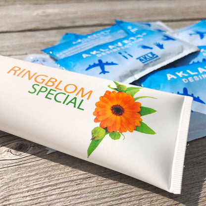 Handdesinfektion Aklavett med torr hud Ringblom Special