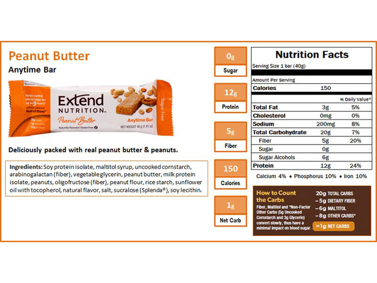 Extend Bar Jordnötssmör 12-pack