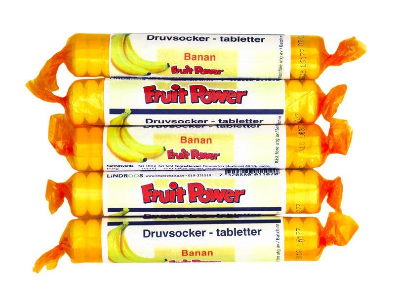Druvsocker FruitPower Banan 5-pack