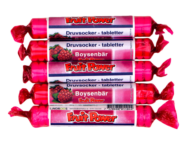 Druvsocker FruitPower Boysenbär 5-pack
