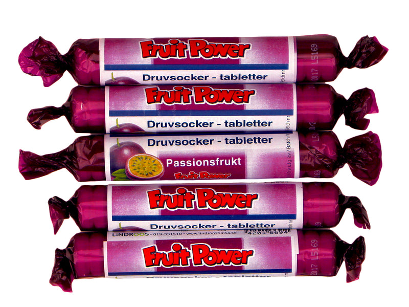 Druvsocker FruitPower Passionsfrukt 5-pack