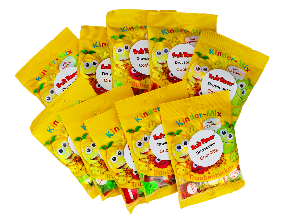 Fruitpower Druvsocker Coolmix 10-pack