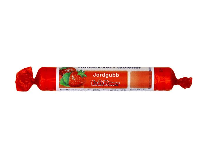 Druvsocker FruitPower jordgubb rulle