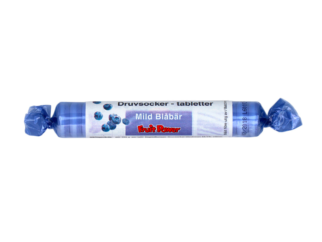 Druvsocker FruitPower Mild blåbär rulle