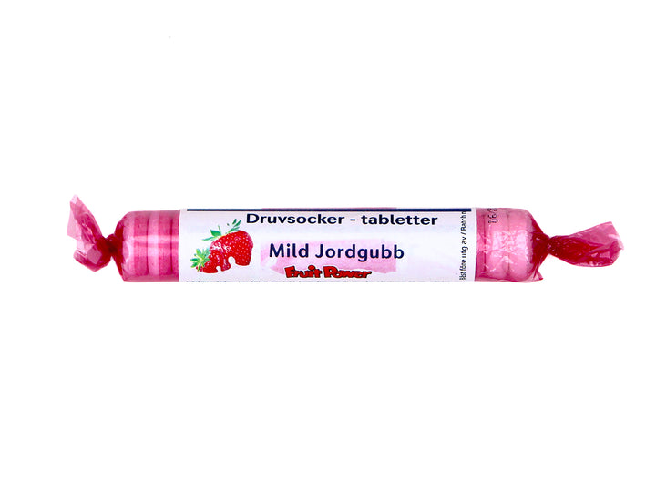 Druvsocker FruitPower Mild jordgubb rulle
